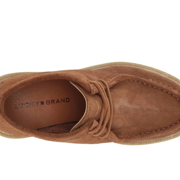 Brown Suede Women's Ankle Boots lucky brand - Picture 5 of 7